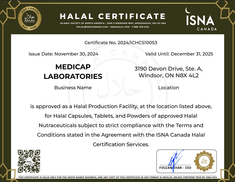 Medicap Laboratories is a contract manufacturer of Dietary and Nutritional Supplement products, located in Windsor, Ontario, Canada. It specializes in Contract Manufacturing, Formulation Development Regulatory Affairs Consulting, Private Labeling, Technical Writing, Storage and Fulfillment